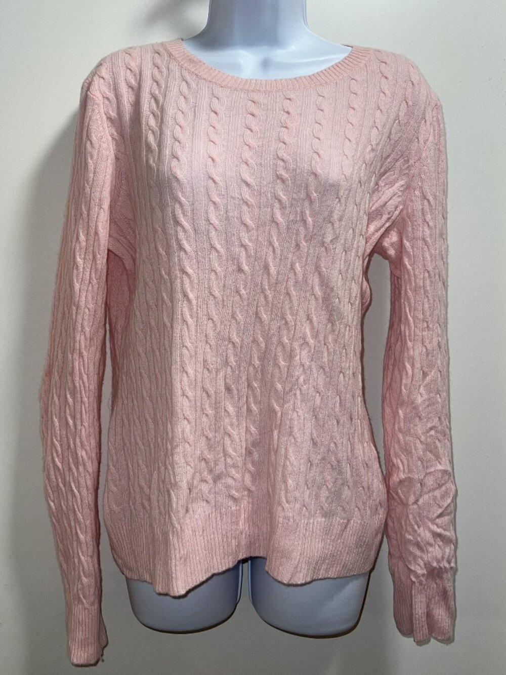 Coquette Romantic Coastal Alex Marie Ccashmere Sweater Pale Pink Women's size XL